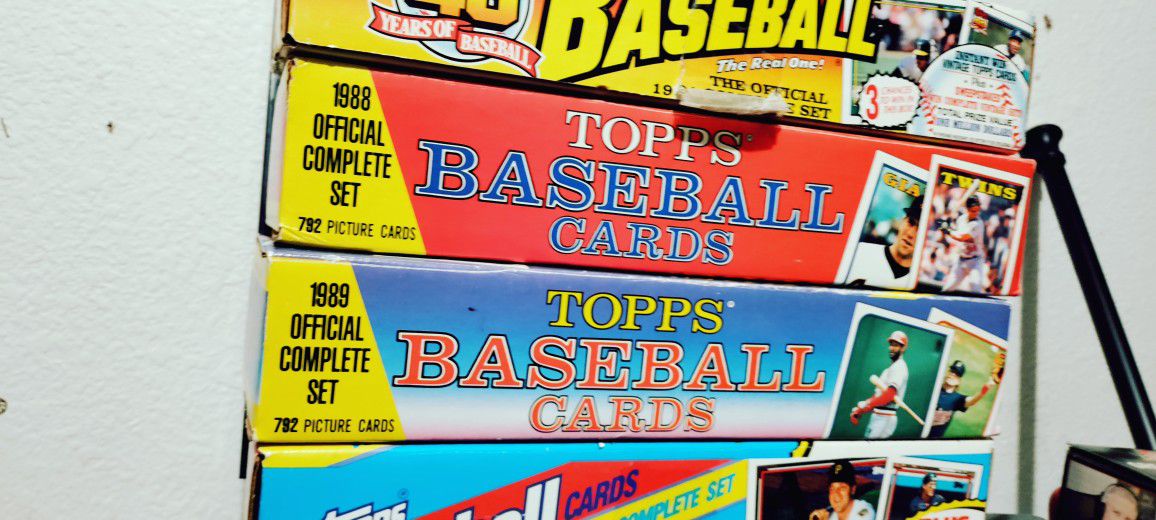 4 Boxes Of Vintage Baseball Cards 
