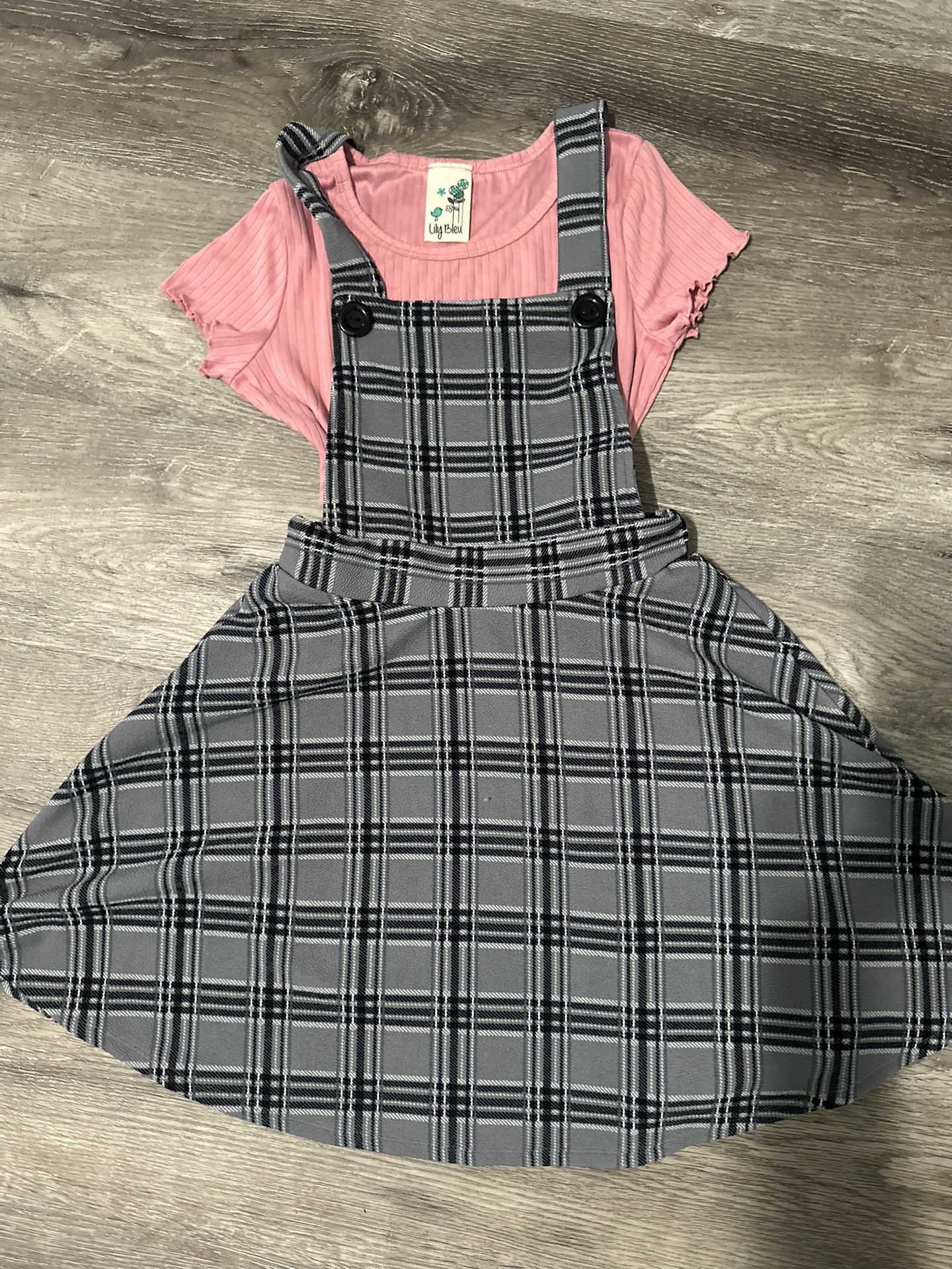 Girls 10/12 Overall Dress 