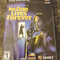 PS2  THE OPERATIVE " NO ONE LIVES FOREVER" Video Game