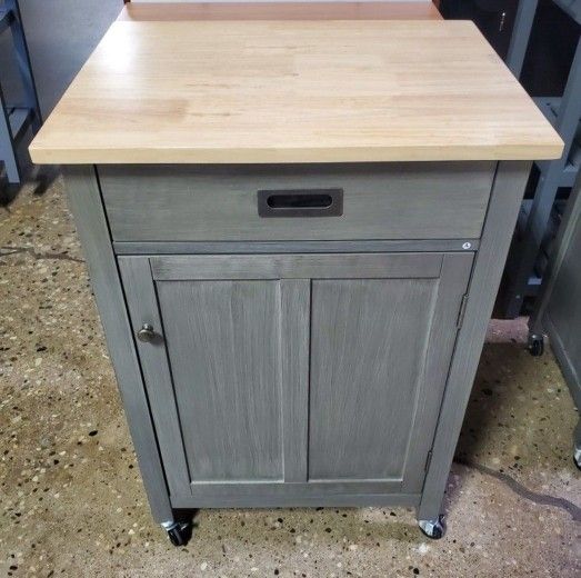 New Grey Kitchen Cart Or Use For Garbage Can New in the Box