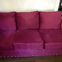 Cranberry Sofa Set For Sale 