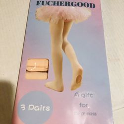 3 Pairs of Girls Ballet Tights