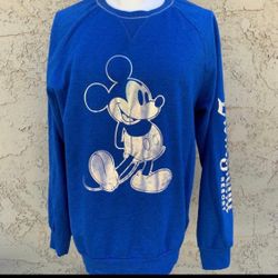Disneyland Resort Make A Wish Mickey Mouse Sweatshirt Foil Men’s Medium