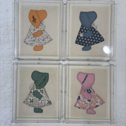 Custom Framed  Sun Bonnet Sue Squares