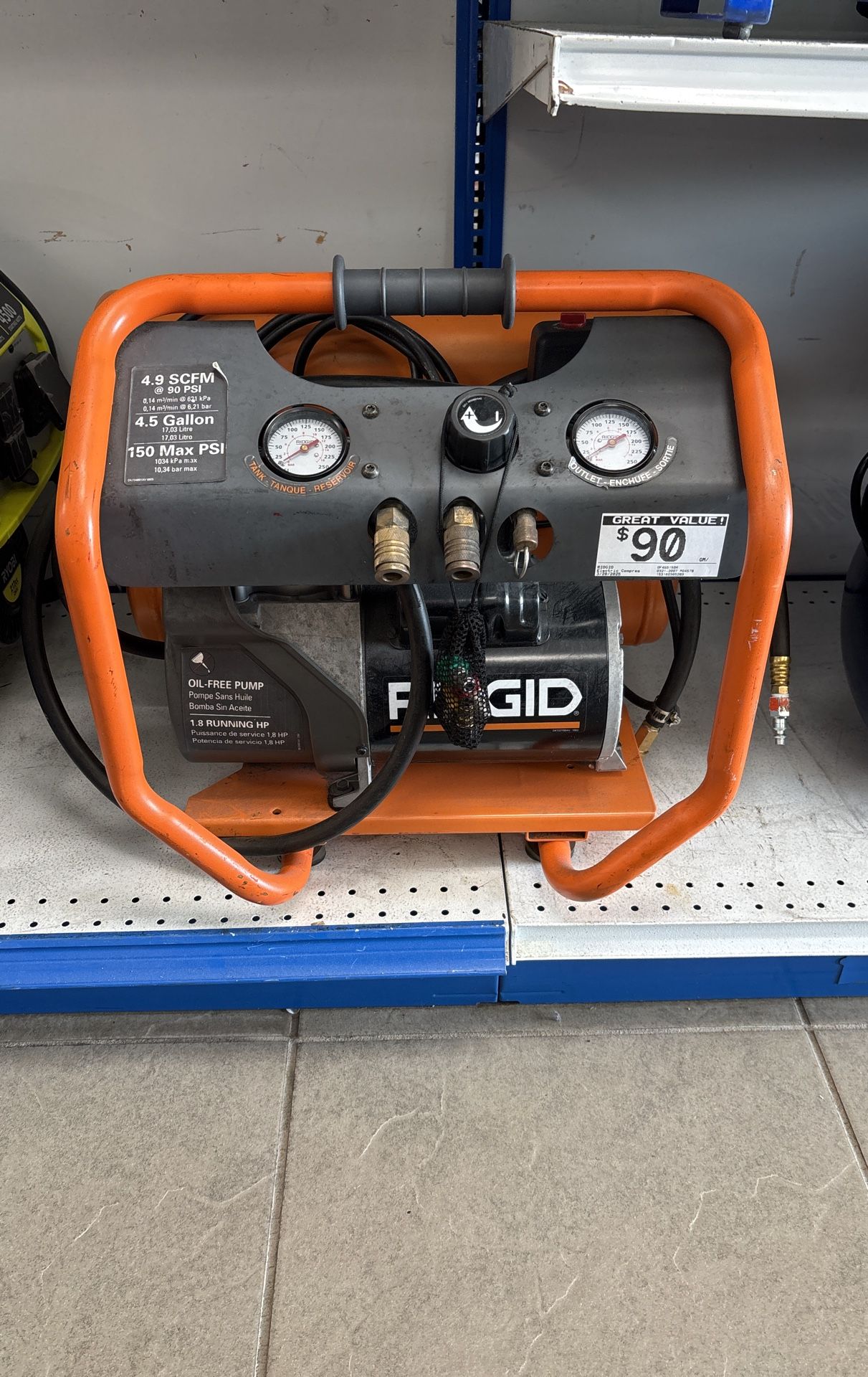Ridgid Air Compressor