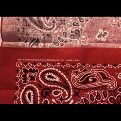 Supreme Red Paisley Bandanna 