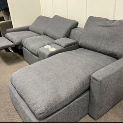 Power Reclining Sectional Sofa 