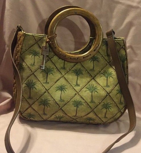 LADIE'S FOSSILL PALM TREE PURSE