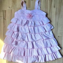 Toddler Dress, Sundress, Pink, Ruffled