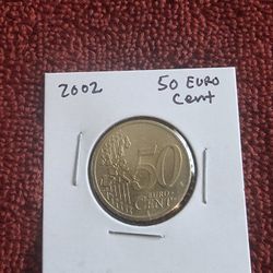 Collectible Coin 50 Euro Cent Coin 2002