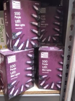 Home Accents Holiday 100 Purple LED Mini Lights