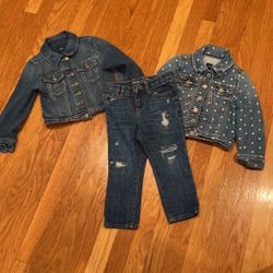 Baby Gap Denim And Old Navy Dress 3T