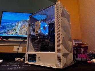 white tiger Gaming computer i7 white tiger