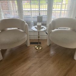 Cream Upholstery Chair (set Of 2)