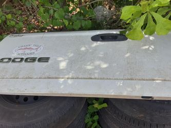 2002-07 DODGE FULL SIZE TRUCK WHITE TAILGATE COMPLETE