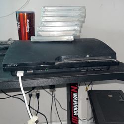 PS3 With Games And Controller