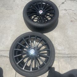 2x 18 Inch TSW Wheels With Tires