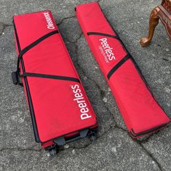 2 Lighting Sample Cases in good condition, perfect for repurposing.  No rips or tears in the exterior and the zippers all work and the handles in good