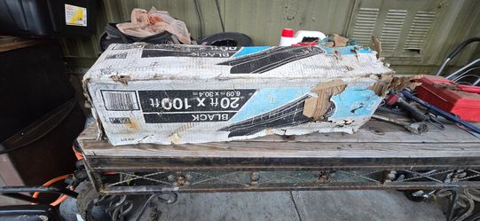 Plastic sheeting  black.   6 mil