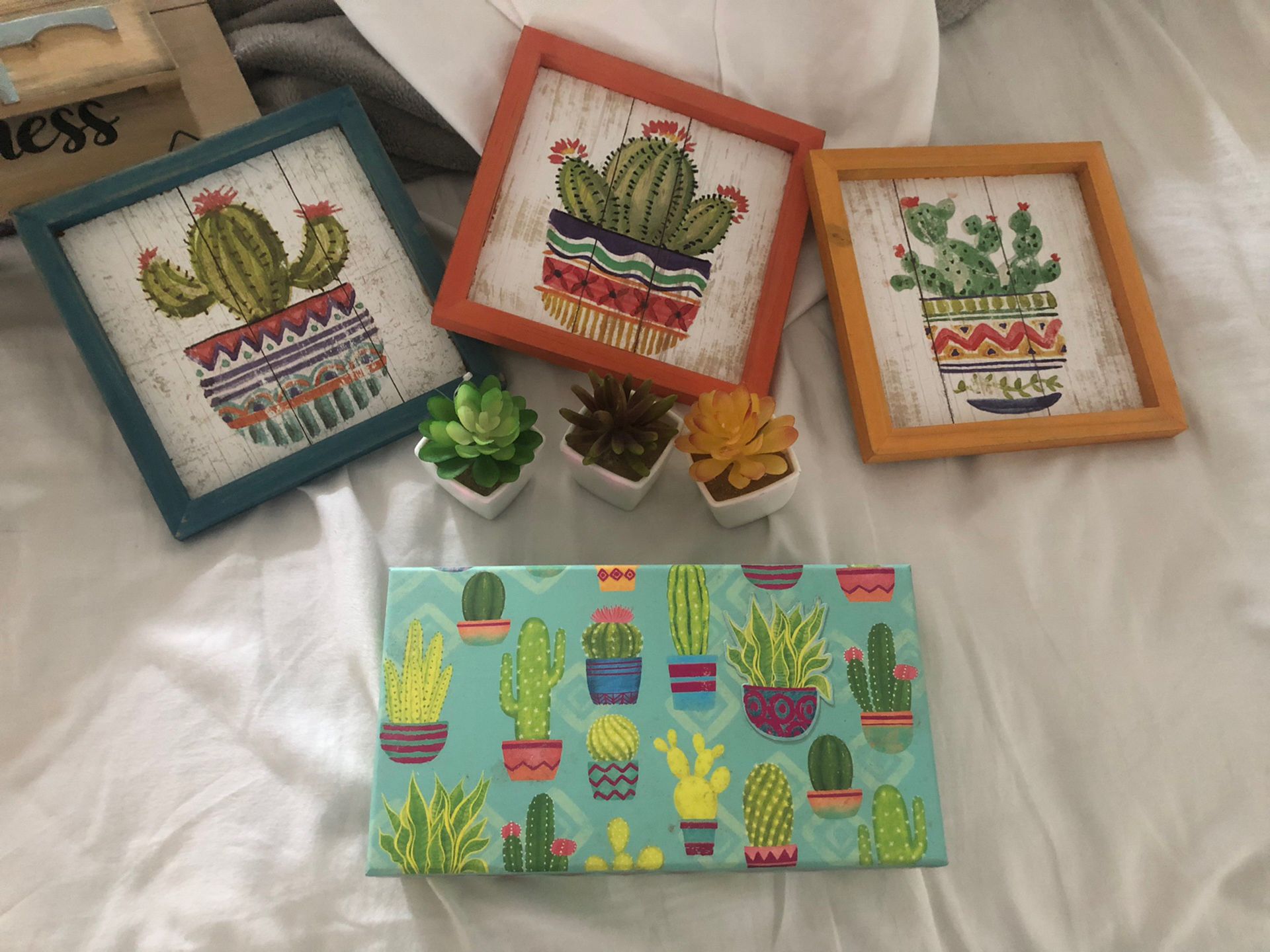 Succulent Cactus Wall Decor