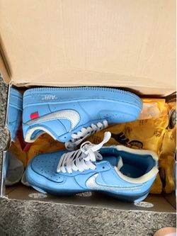 Blue off white Air Force’s size 7.5W
