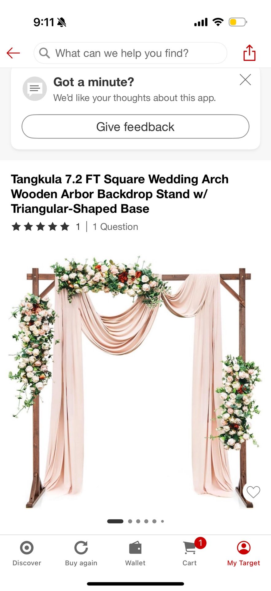 Unopened Arch With Flowers Included