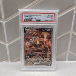 Pokemon Crown Zenith Entei V GG36 PSA 10!