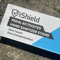 $40 UBT Shield Pedal Activated Hand Sanitizer Stand 