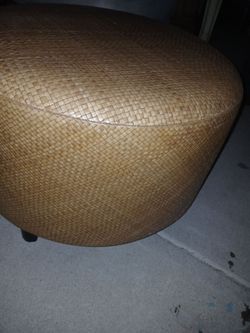 Hand crafted ottoman