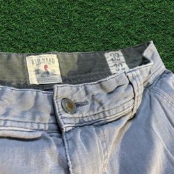 Gray Red Head Cargo Pants 