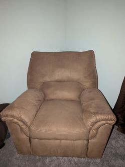 Tan Microfiber Recliner Chair