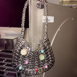 Silver Clutch 