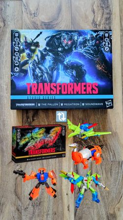 Transformers studio Series The Fallen Megatron Soundwave for Dinobots G2 Swoop & Sludge TRADE