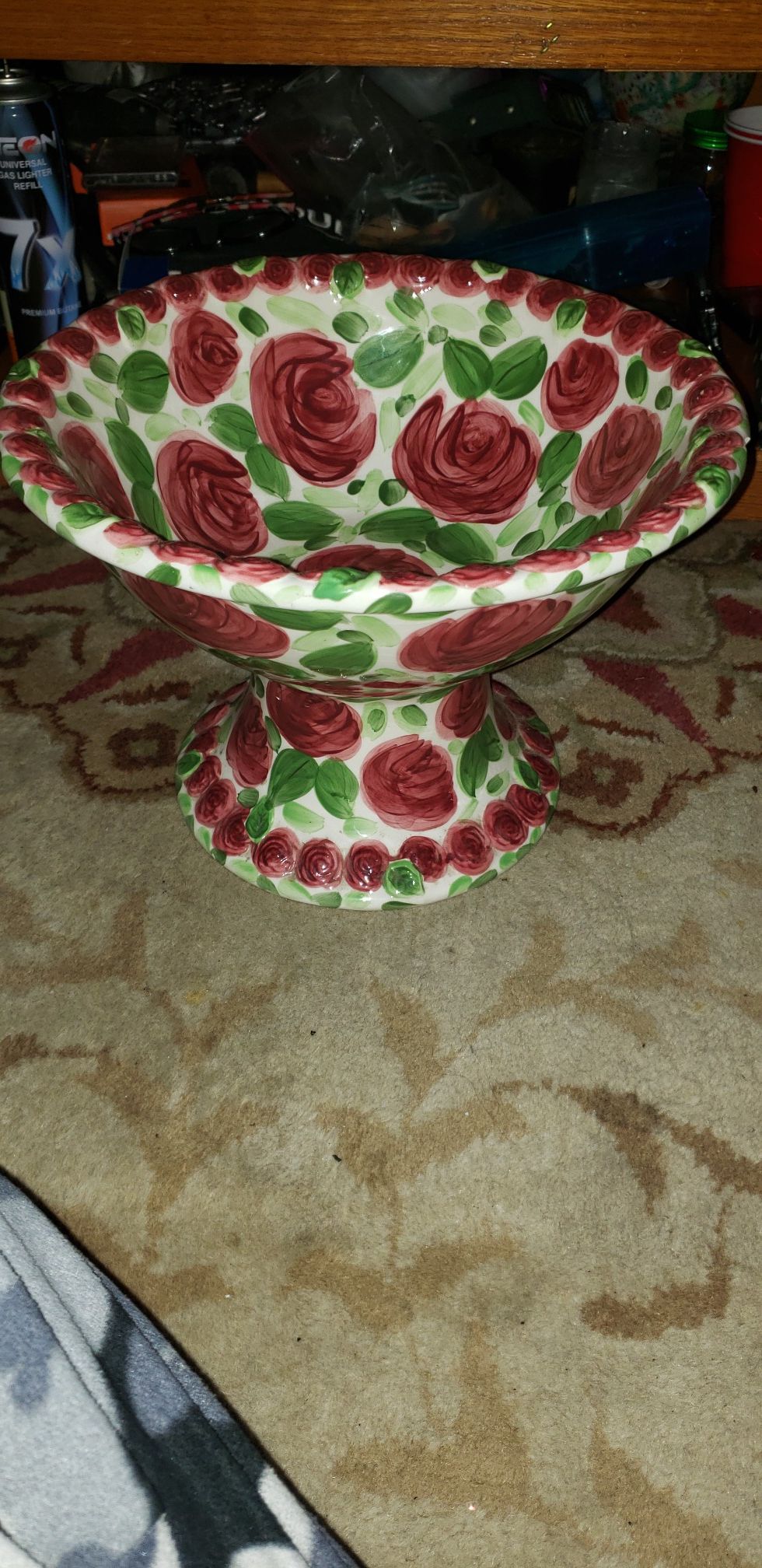 Emily Rose Large Pedestal Bowl