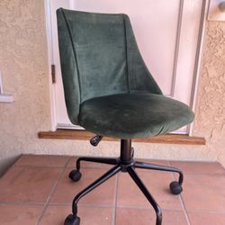 Green Velvet Office Chair