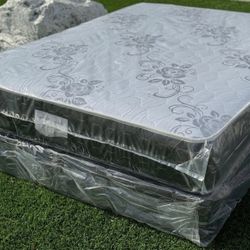 Set Queen Size Mattress And Box Spring 