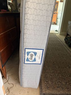 Twin size mattress with frame *great condition