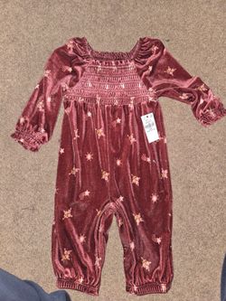 Baby Girl Velvet  Romper