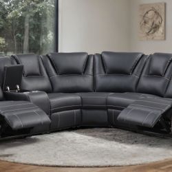 Reclining Sectional In Stock For Fast Delivery 