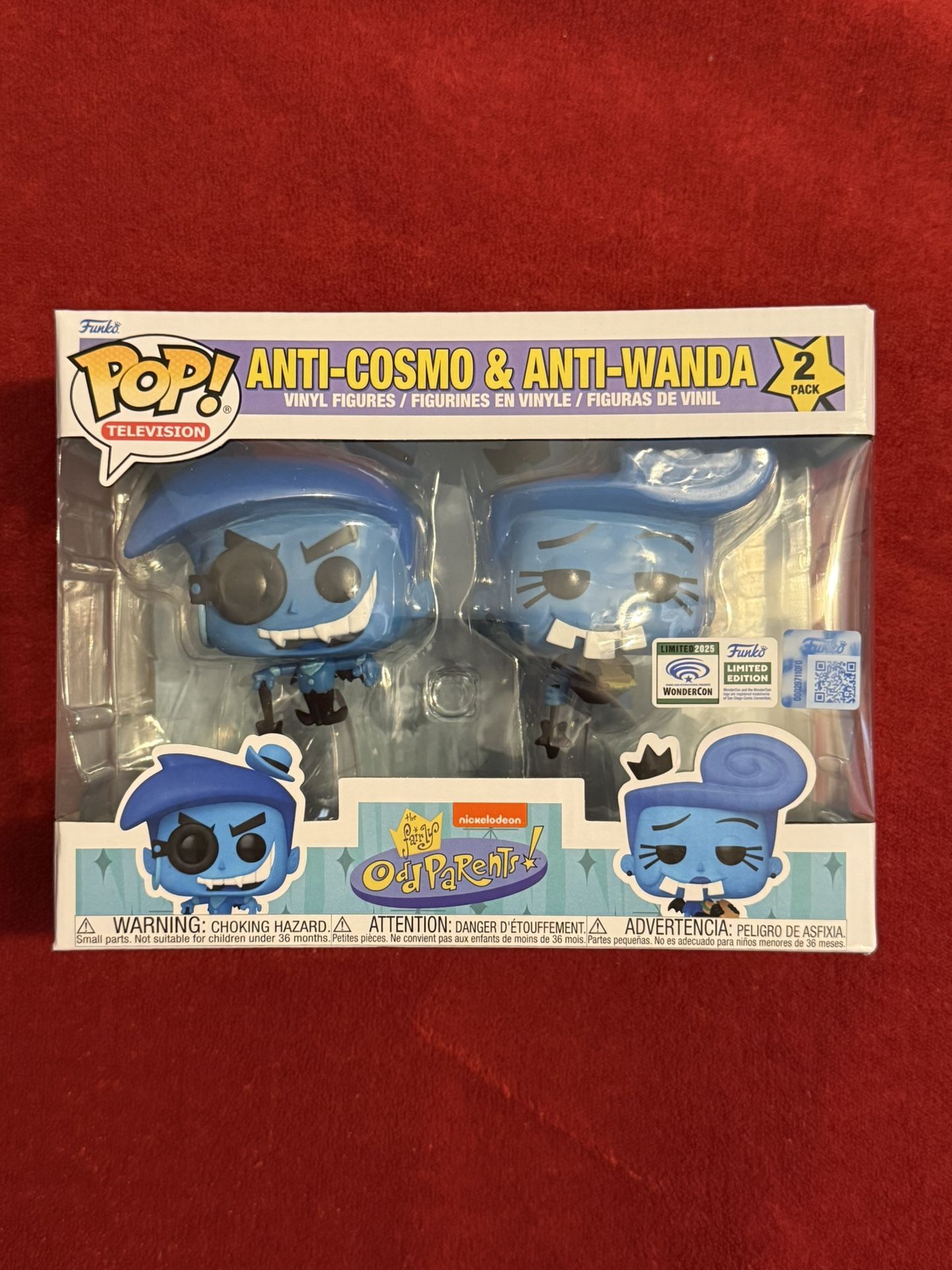 Funko Pop The Fairy Odd Parents Anti-Cosmo & Anti-Wanda 2-Pack 2025 Wonder Con