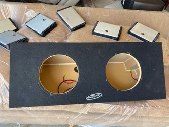 Ground shaker sub subwoofer sealed box 2 10s bajos challenger