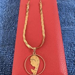 14k Yellow Gold Vintage Necklace 