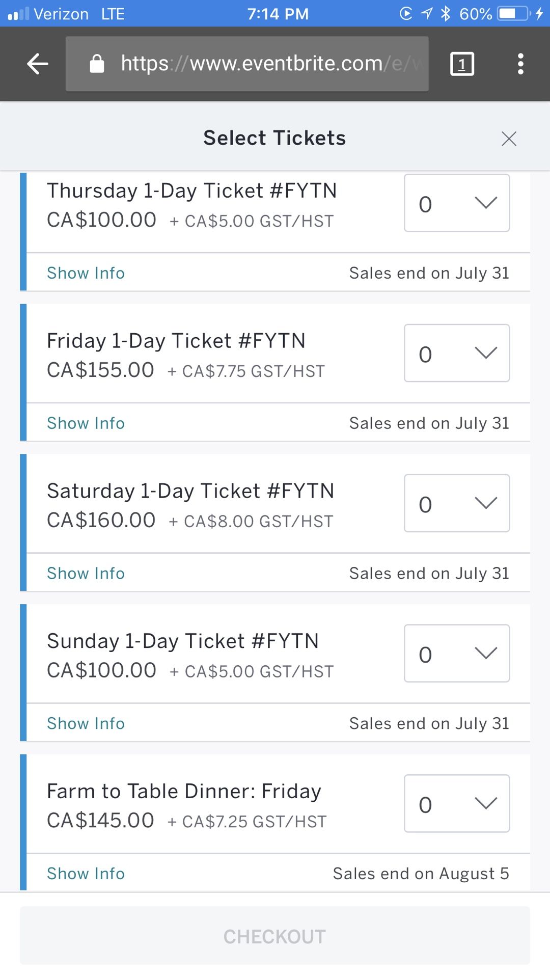 Wanderlust Tickets