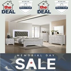 4-PIECE BED-SET: MEMORIAL CLEARANCE 