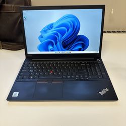 Lenovo ThinkPad E15 15” Laptop 2.10ghz Core i5-10210U 10th Gen 8gb RAM 256gb SSD Windows 11 Pro 