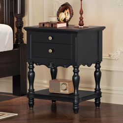 Solid Wood Nightstand or End Table