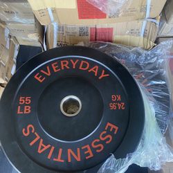 Bumper Plates 55 lbs Pair
