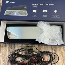⭐️PELSEE  P12 Pro 12” Mirror Dash Cam | 4K + 1080P | Touchscreen | Like New