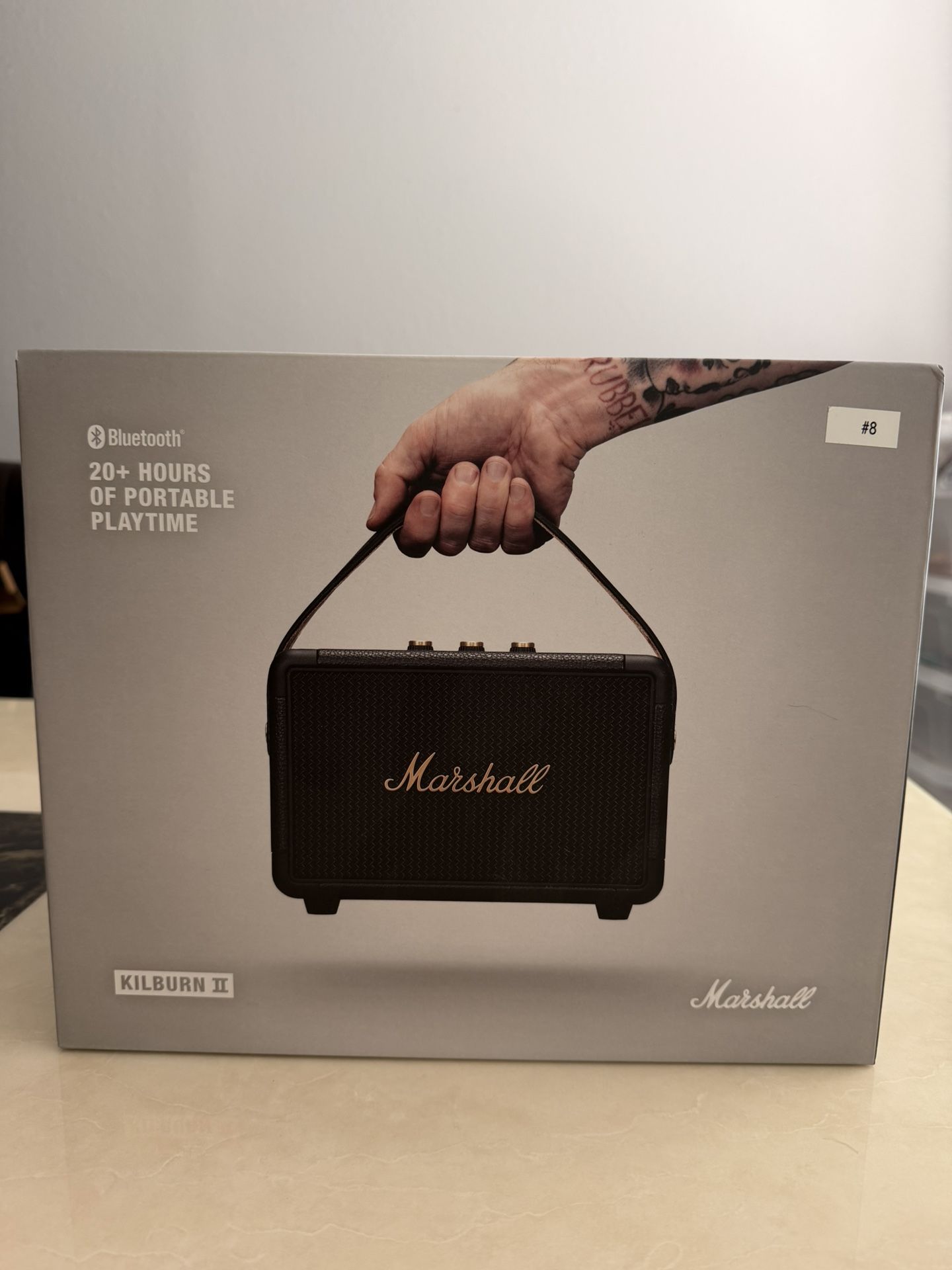 Marshall Kilburn II Bluetooth Portable Speaker - Black & Brass