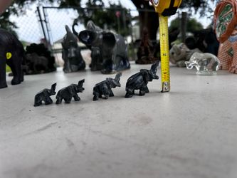 Stone elephants